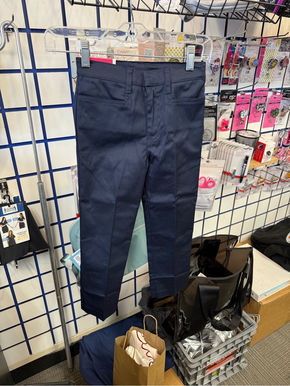 Junior girls navy blue school pants
